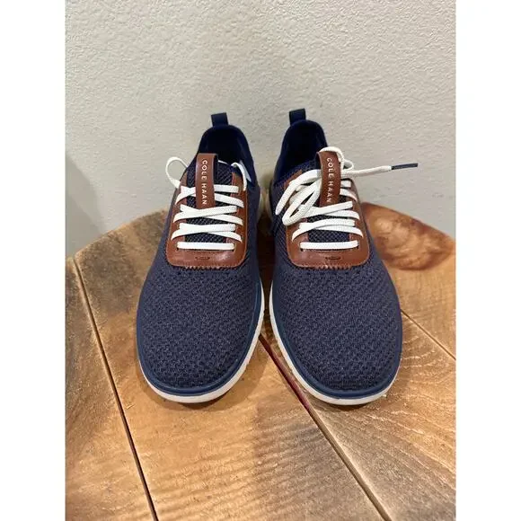 Cole Haan Generation ZERØGRAND Stitchlite sneakers blue size 8 new - Picture 2 of 9